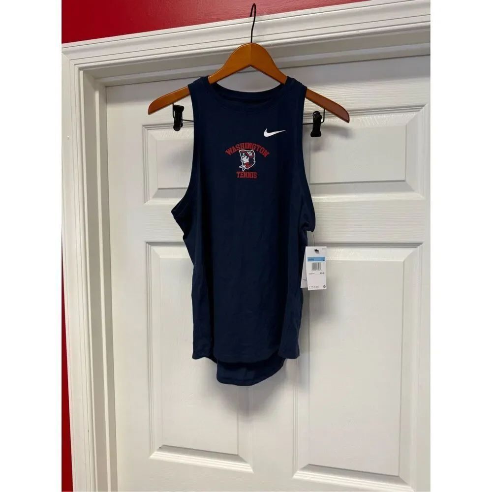 Nike Washington Tennis Navy Training Tank sz M NWT